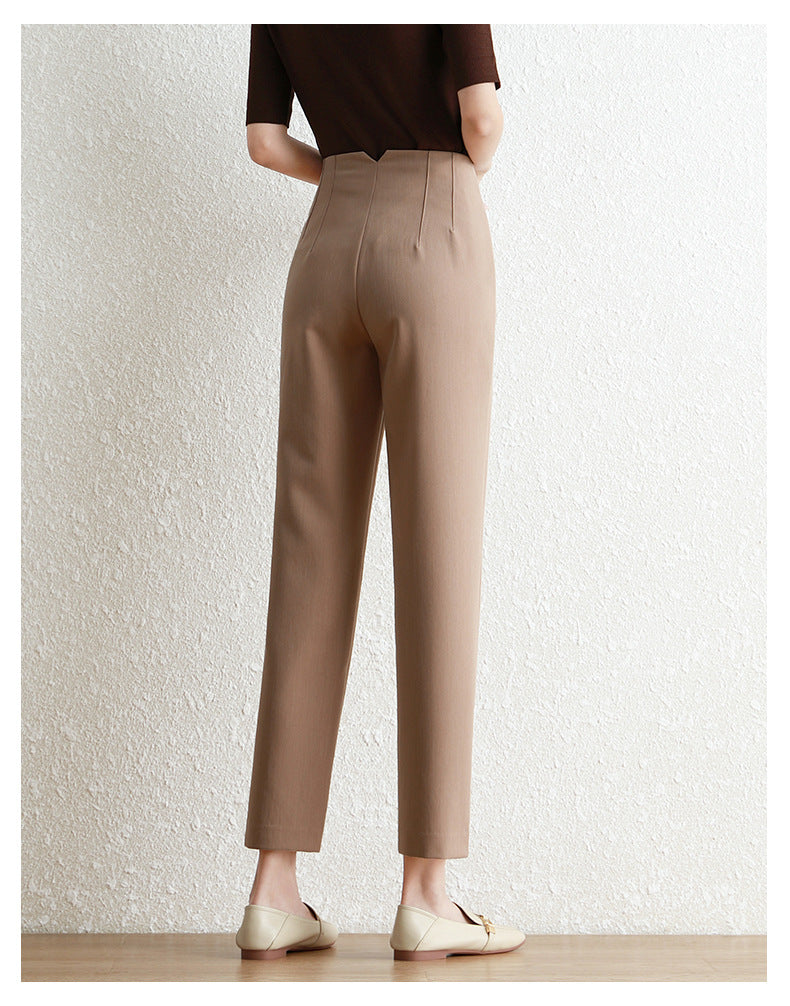 Women's Pleated Straight Leg Pants