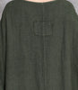 Plus size linen maxi dress loose long sleeve with pockets
