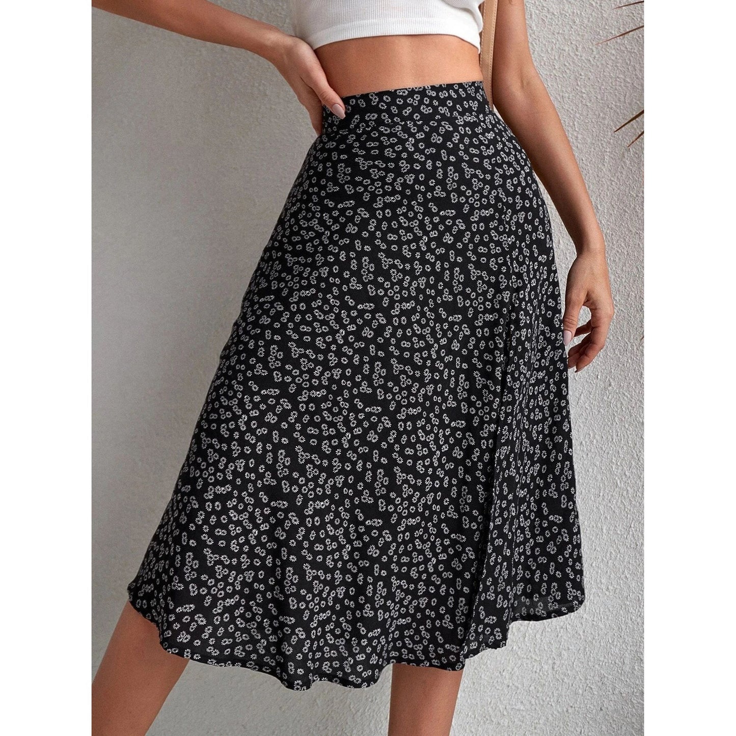 Split Thigh Skirt Vacation Beach Outfits