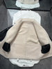 Women Genuine Leather Jacket with Real Fur Bomber Style