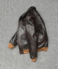 Men’s Heat-Stamped Cowhide Leather Aviator Jacket