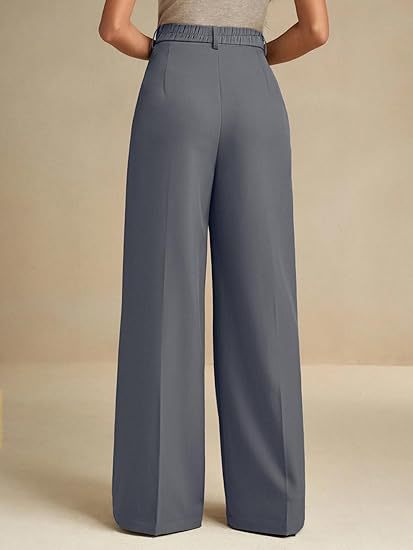 Women's Straight-Leg Beige Trousers