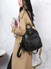 Real leather backpack for women