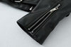 Women’s Slim Fit Motorcycle PU Leather Jacket