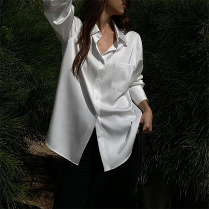 formal long sleeves womens work tops