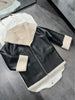 Women Genuine Leather Jacket with Real Fur Bomber Style