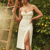 Women Open Shoulder Floral Dress