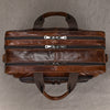 Genuine Leather Office Laptop Bag for Men with Trolley Sleeve