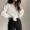 cropped blouses for women summer spring