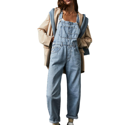 denim overalls for women