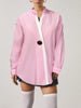 Classic Striped Drop Shoulder Shirts For Ladies