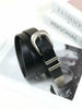 Retro silver buckle cowhide women leather belt
