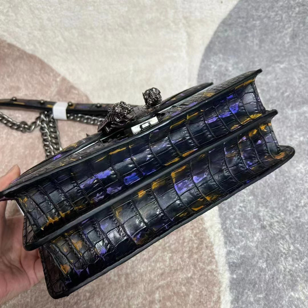 Genuine Crocodile Leather Crossbody Bag for Women