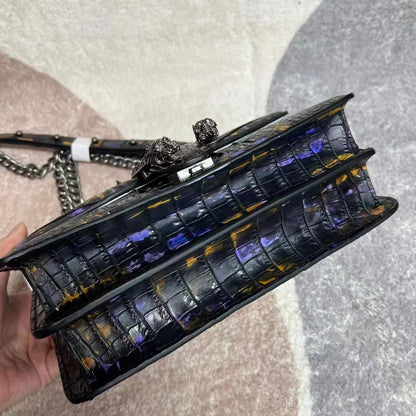 Genuine Crocodile Leather Crossbody Bag for Women