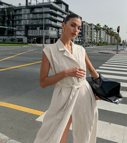 women belted cami dress summers beach outfit