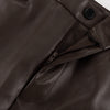 Imitation Leather Brown Skirt Tall