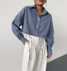 Tie Side Drop Shoulder Shirt