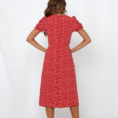 maxi dress with thigh high split sides