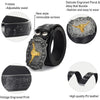 Western Longhorn Cowboy Leather Belt
