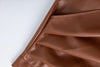 High Waisted PU Leather Wrap Skirt with Slit