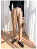 High Waisted Black Women Leather Pants Harem Style