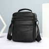 Men’s Genuine Leather Crossbody Bag with Tablet Storage