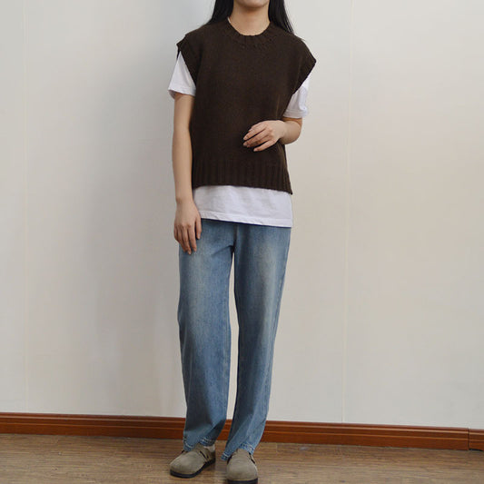 Women's Wool Knit Sweater Vest