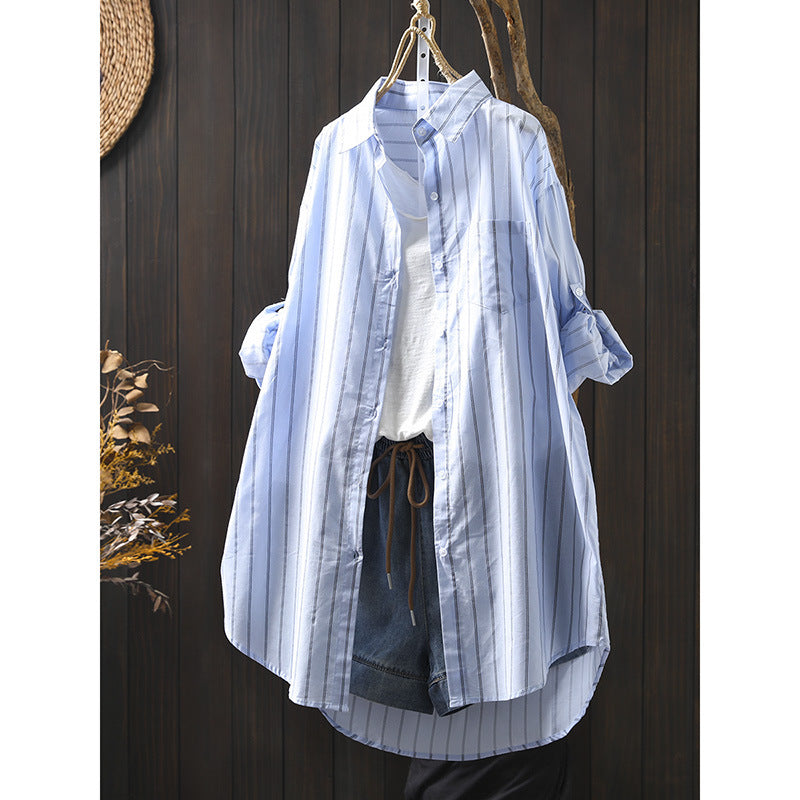 ladies oversized long sleeve shirt