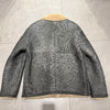 Men Real Shearling Bomber Jacket Aviator Winter Coat