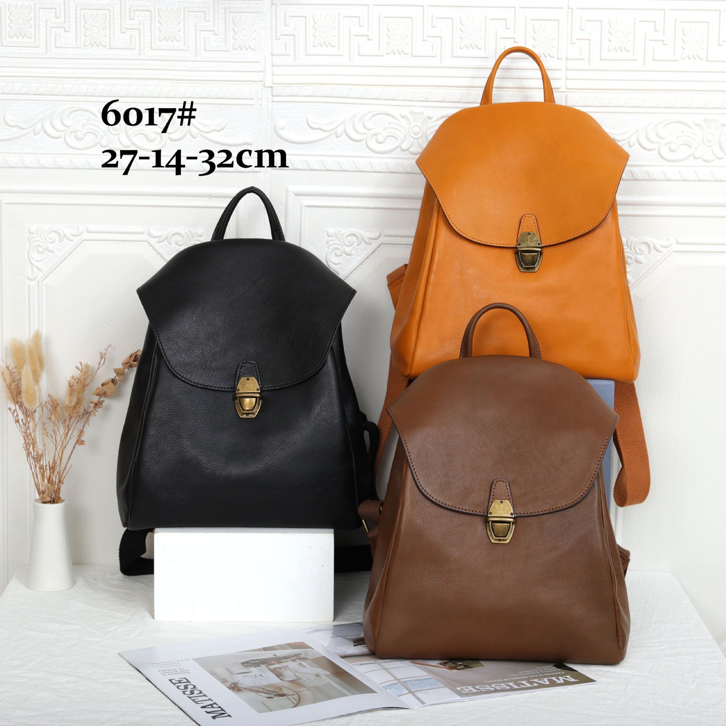 Women’s Genuine Leather Soft Backpack
