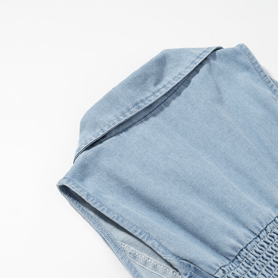 denim overalls dress for women