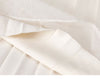 White pleated mesh skirt with elastic waistband