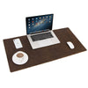 Retro Leather Desk Mat for Laptop and Office Desk