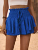 Ruffle Hem Smocked High Waist Skort for Women