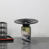 Natural Marble Round Flower Vase Modern Hotel & Home Table Decoration