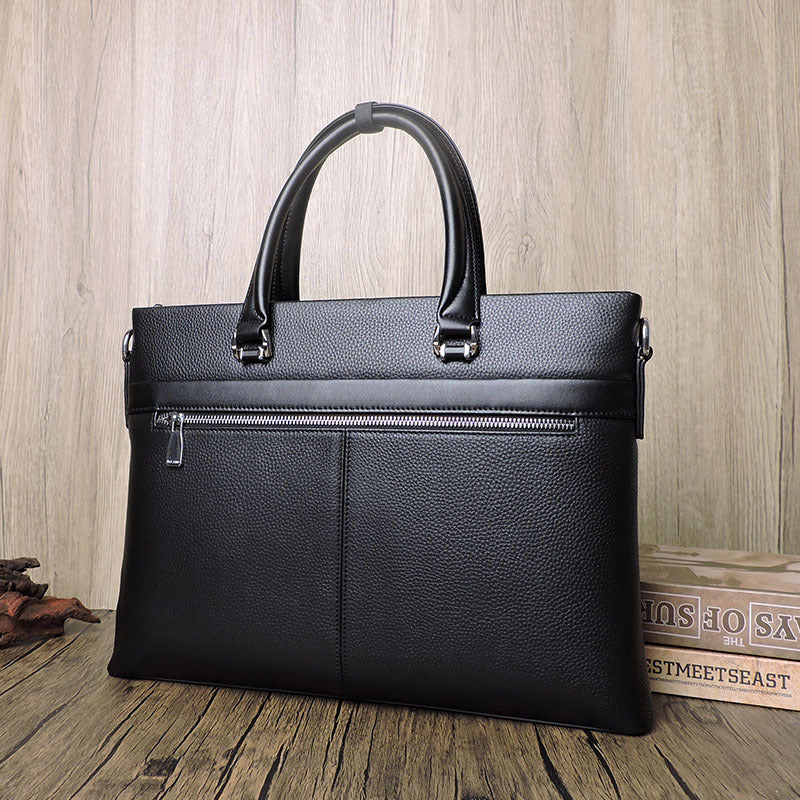 Leather Business Briefcase Messenger Bag