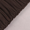 Brown ruched tube dress with twist bust detail