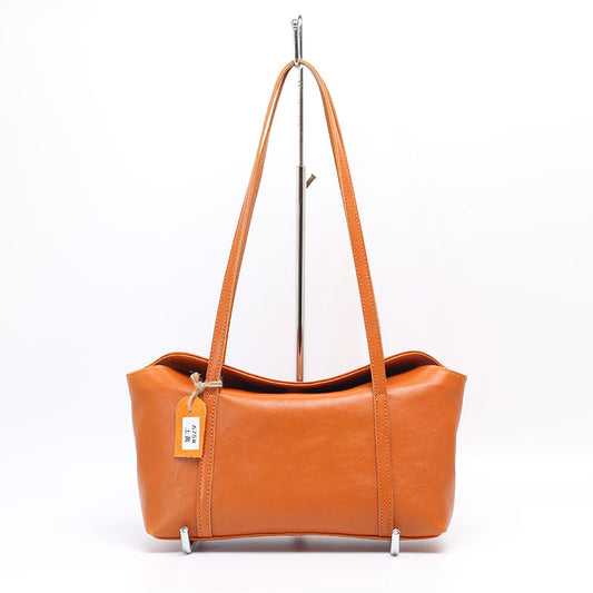 Retro Cowhide Leather Messenger Tote Purse