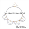 Faux Pearl Waist Chain with Draped Shell Tassels
