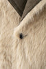 Women Reversible Faux Fur Long Coat Shearling Effect Winter Coat