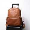 Men’s Leather Backpack with Trolley Sleeve