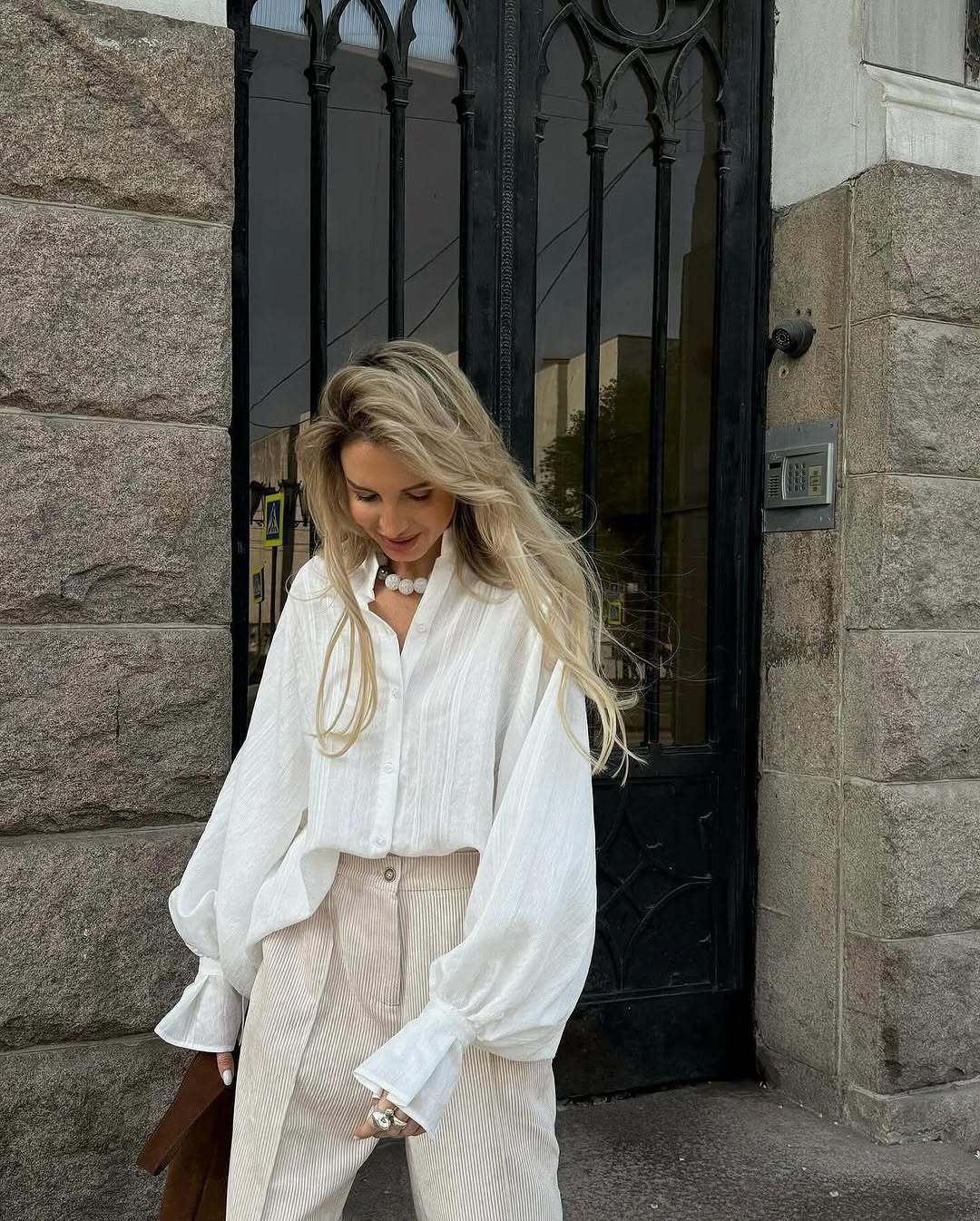 Lantern Sleeve Women Shirts Blouse