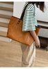 Full Grain Leather Tote Bag Office Shoulder