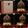 Incense Burner with Dragon Relief and Ornate Hollowed Lid