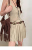 Women’s Faux Leather Western Concho Belt
