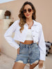 Full Sleeve Cropped Denim Jacket