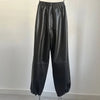 Genuine Sheepskin Leather Jogger Pants