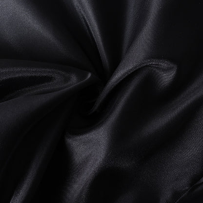 High Waist Sheer Overlay Long Office Skirt