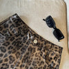 Black High-Waisted Coated Shorts for Women