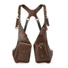 Men's Shoulder Holster Bag with Dual Utility Pouches and Adjustable Harness